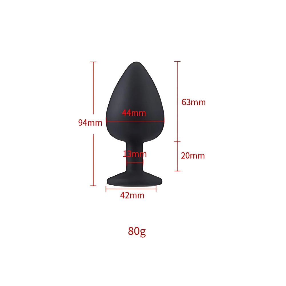 black silicone large black silicone large