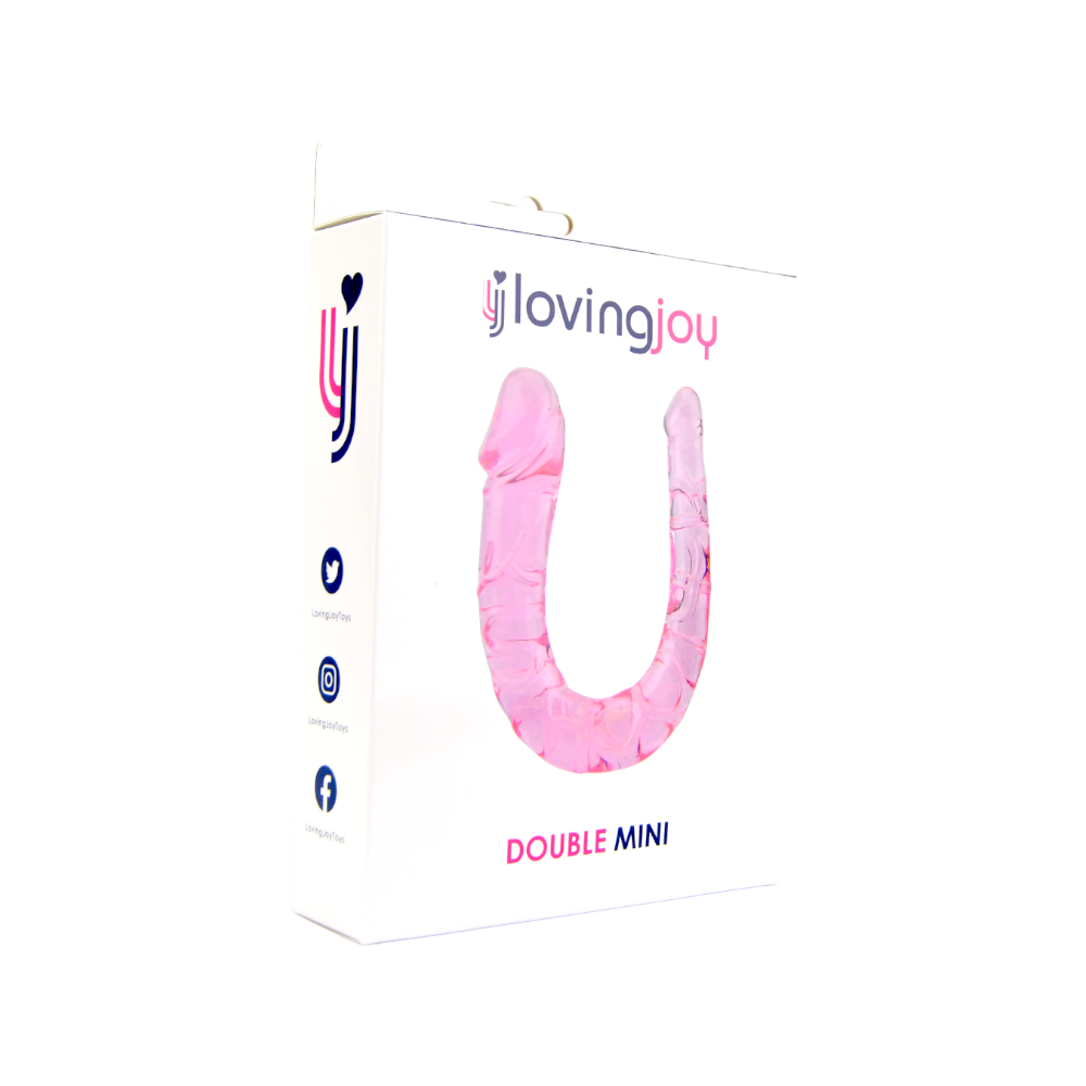 loving joy double mini dildo pink pkg 1 loving joy double mini dildo pink pkg 1