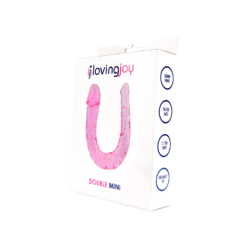 loving joy double mini dildo pink pkg 2