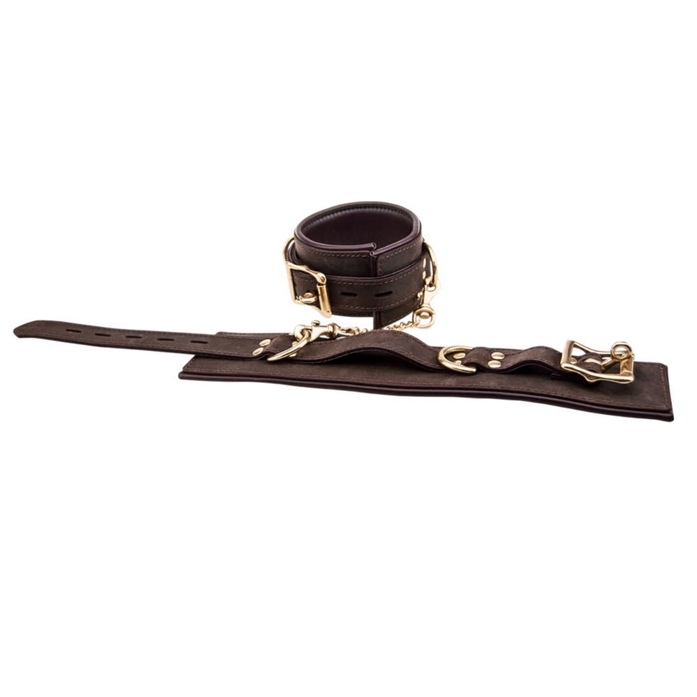 n10094 bound leather wrist bondage cuffs 2 n10094 bound leather wrist bondage cuffs 2