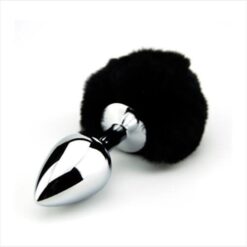 n10422 furry fantasy black bunny tail 2 1 1