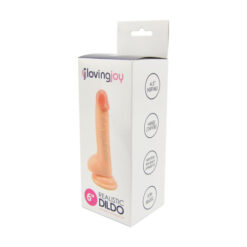 n10432 loving joy realistic dildo with balls and suction cup 6 inch 2 pkg