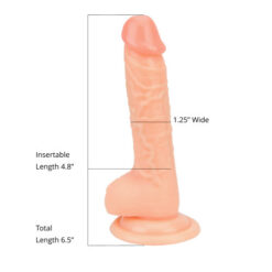 n10432 loving joy realistic dildo with balls and suction cup 6 inch size