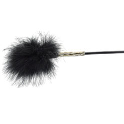 n10963 bound to please silicone heart shaped crop with feather tickler 2 1