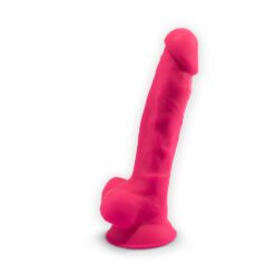 n11386 7inch realistic dual density dildo wballs pink 4 1
