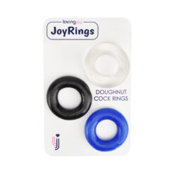 n11444 joyrings doughnut cock rings 3 pack pkg 1