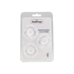 n11445 joyrings enhancement cock ring set 3 pack pkg
