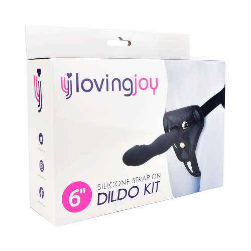 n11475 loving joy 6 inch silicone strap on dildo kit pkg 1 1 n11475 loving joy 6 inch silicone strap on dildo kit pkg 1 1