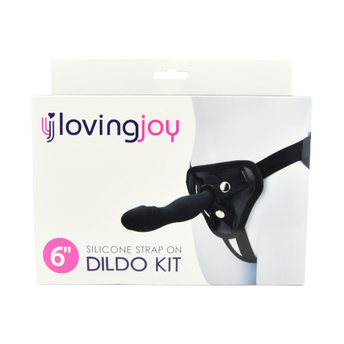 n11475 loving joy 6 inch silicone strap on dildo kit pkg 1 n11475 loving joy 6 inch silicone strap on dildo kit pkg 1