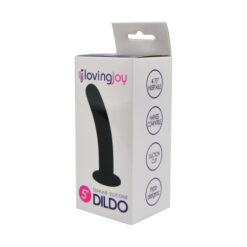 n11510 loving joy smooth silicone dildo 5 inch pkg 1