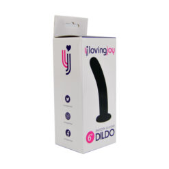 n11511 loving joy smooth silicone dildo 6 inch pkg 2