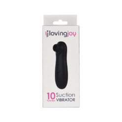 n11610 loving joy 10 function clitoral suction vibrator black pkg