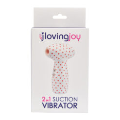n11641 loving joy 2 in 1 suction vibrator polka dot pkg