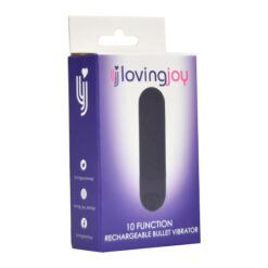 n11766 loving joy 10 function rechargeable bullet vibrator black 2 pkg