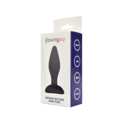 n11779 loving joy silicone anal plug medium pkg 1