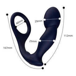 n11785 rev pro remote controlled silicone prostate massager size