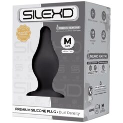 n11844 silexd dual density tapered silicone butt plug med 3