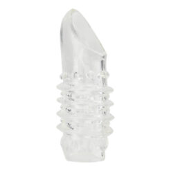 n11853 rev sleeves textured penis sleeve with ball loop