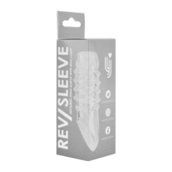 n11853 rev sleeves textured penis sleeve with ball loop pkg 1