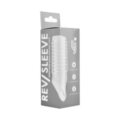 n11854 rev sleeves ribbed penis sleeve with ball loop pkg 1