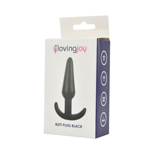 n11856 loving joy butt plug black 1 pkg n11856 loving joy butt plug black 1 pkg