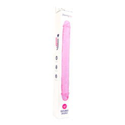 n11949 loving joy 12 inch double dildo pink boxed 1