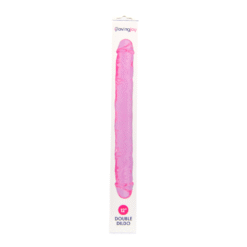 n11949 loving joy 12 inch double dildo pink boxed
