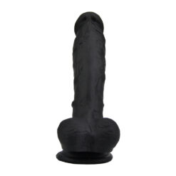 n12033 loving joy 8 inch realistic dildo with suction cup and balls black 1