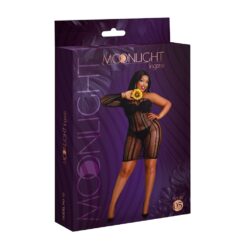 n12131 moonlight black stripe minidress plus size 5