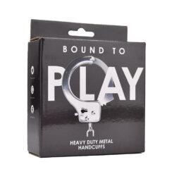 n12139 bound to play heavy duty metal handcuffs pkg 1