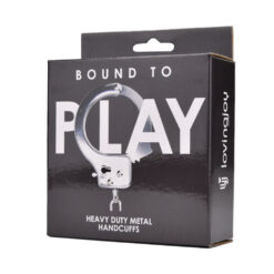 n12139 bound to play heavy duty metal handcuffs pkg 2