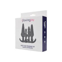 n12173 loving joy butt plug training kit black pkg 2