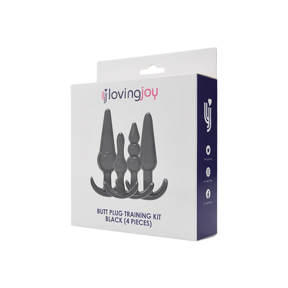 n12173 loving joy butt plug training kit black pkg 2 n12173 loving joy butt plug training kit black pkg 2