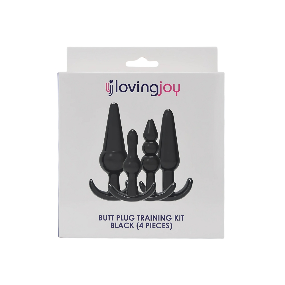 n12173 loving joy butt plug training kit black pkg n12173 loving joy butt plug training kit black pkg