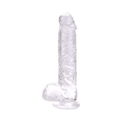 n12188 loving joy 9 inch dildo with balls clear 1