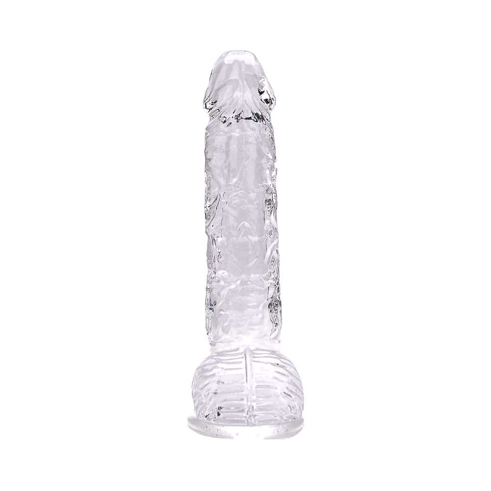 n12188 loving joy 9 inch dildo with balls clear 3 n12188 loving joy 9 inch dildo with balls clear 3