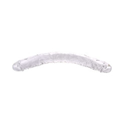 n12190 loving joy 15 inch double ended dildo clear 2