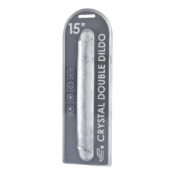 n12190 loving joy 15 inch double ended dildo clear new pkg