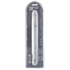 n12191 loving joy 18 inch double ended dildo clear new pkg bk