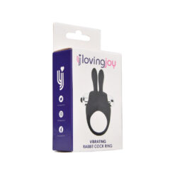n12193 loving joy silicone vibrating rabbit cock ring 1 pkg
