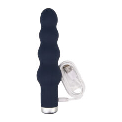 n12253 nauti silicone ribbed vibrator charge 1