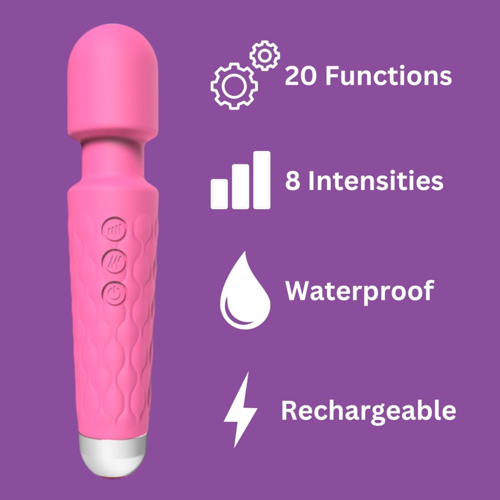 n12264 loving joy 20 function wand vibrator pink info n12264 loving joy 20 function wand vibrator pink info