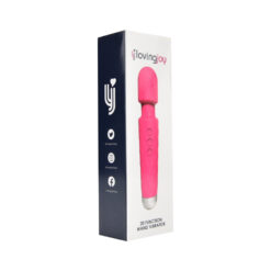 n12264 loving joy 20 function wand vibrator pink pkg 1