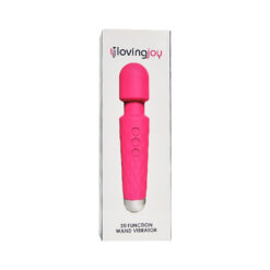 n12264 loving joy 20 function wand vibrator pink pkg