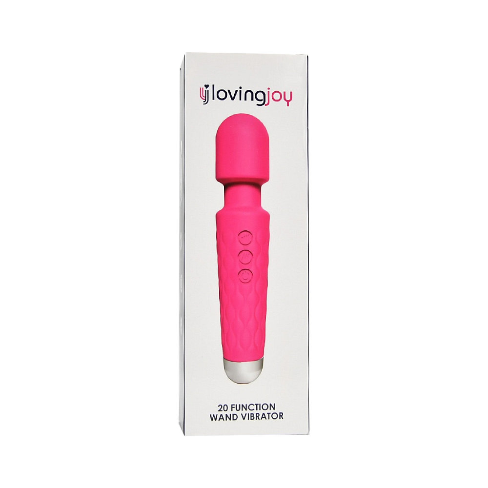 n12264 loving joy 20 function wand vibrator pink pkg n12264 loving joy 20 function wand vibrator pink pkg
