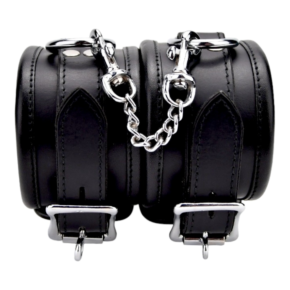n12265 bound leather wrist restraints 3 n12265 bound leather wrist restraints 3