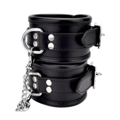 n12265 bound leather wrist restraints