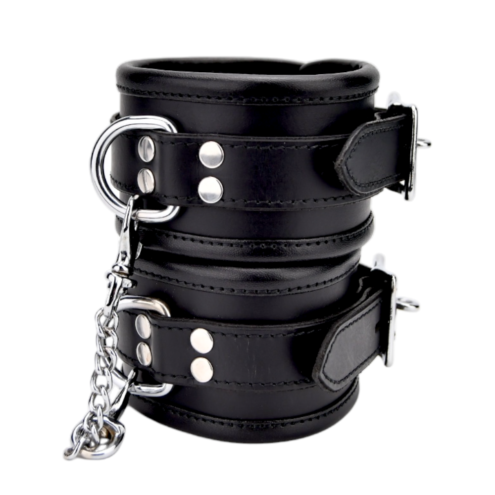 n12265 bound leather wrist restraints n12265 bound leather wrist restraints