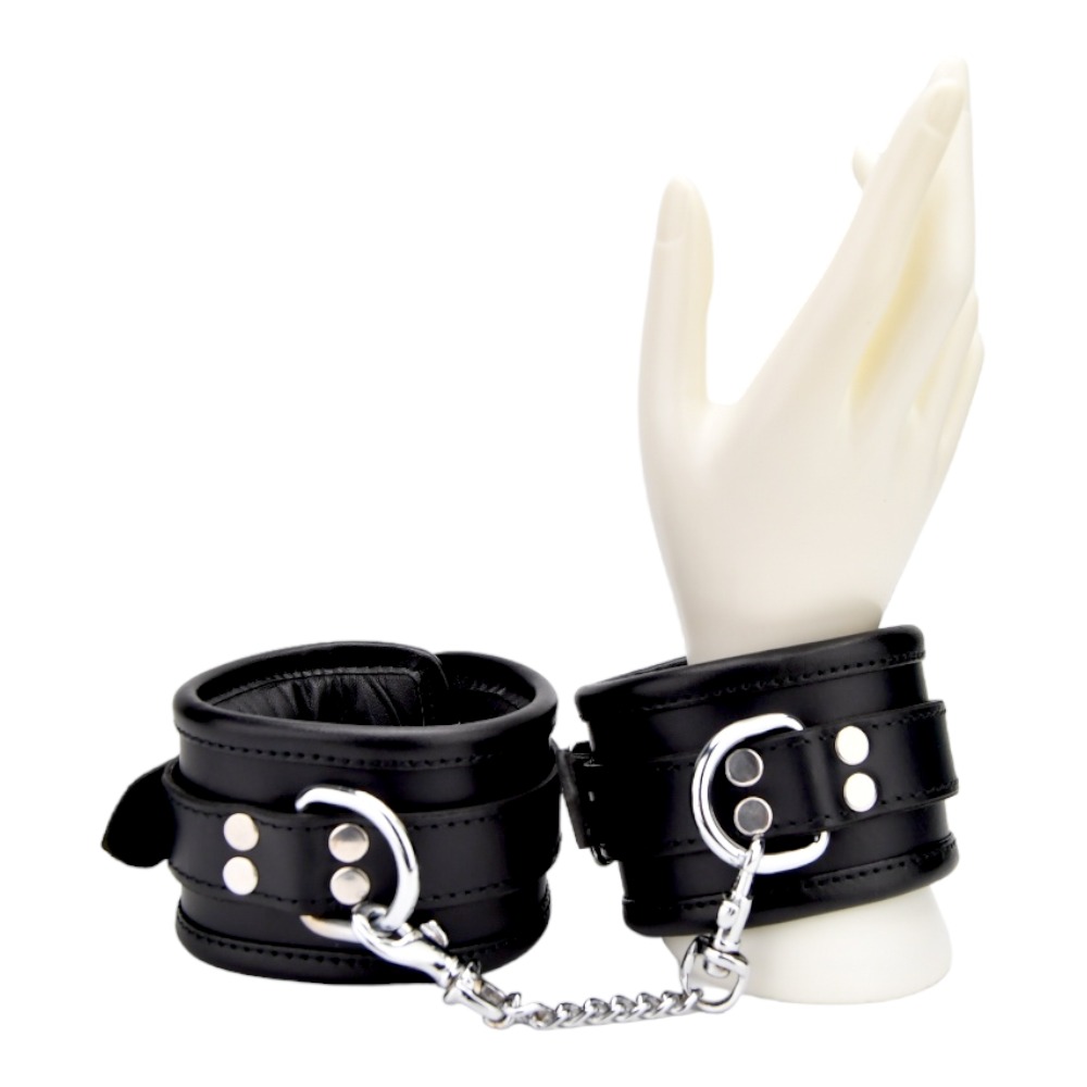 n12265 bound leather wrist restraints 5 n12265 bound leather wrist restraints 5