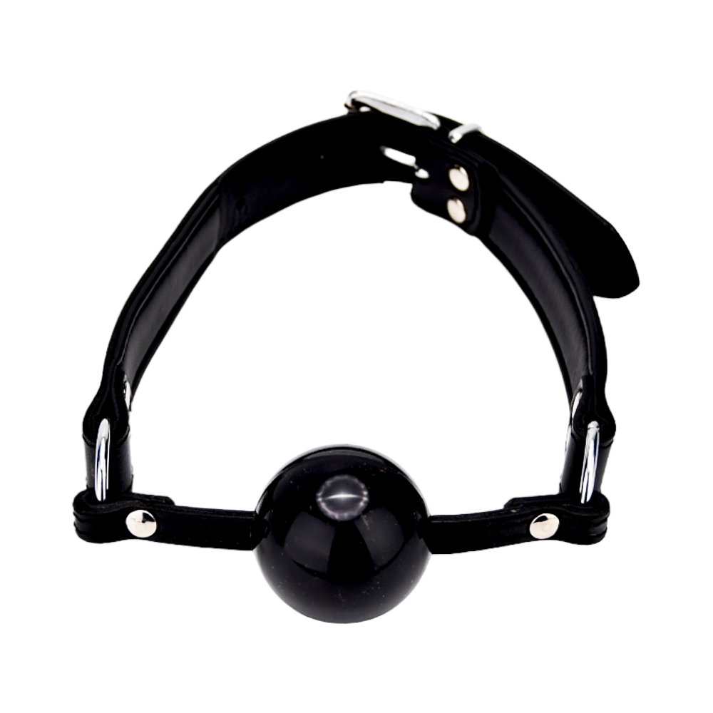 n12271 bound leather solid ball gag n12271 bound leather solid ball gag